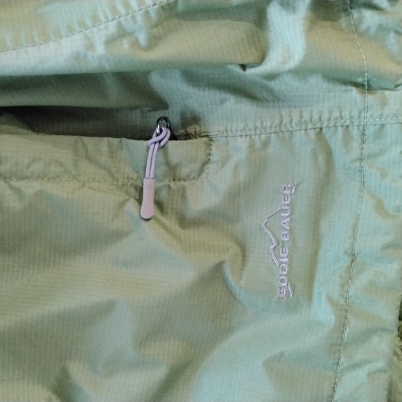 Eddie Bauer Green rain jacket - Picture 6 of 7
